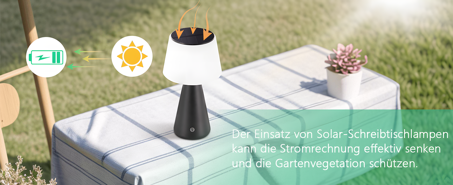 Настільна лампа акумуляторна LED 2 шт. чорна - бездротова, сенсорна, з USB зарядкою для спальні, вітальні, вулиці (3600mAh)