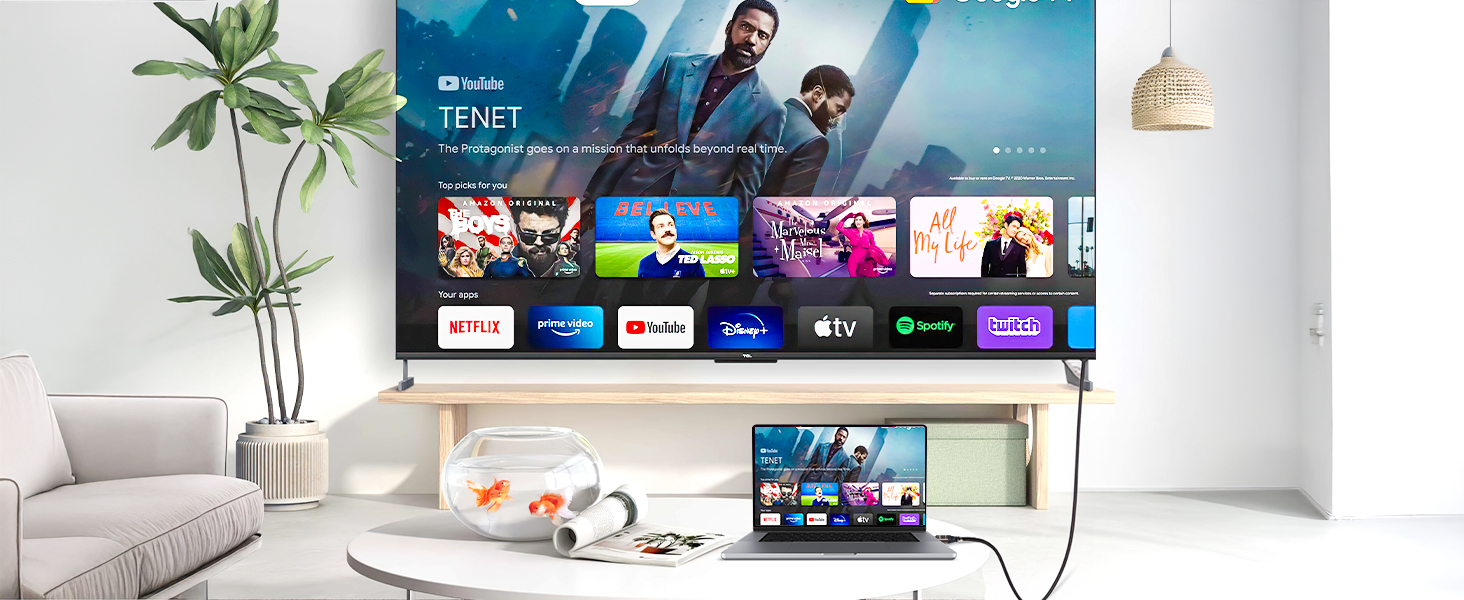 HDMI 2.1 кабель Adauxter 2 метри: 8K, 48Gbps, eARC, HDCP2.3, HDR10+, для PS5, X-Box, PC, TV, монітор