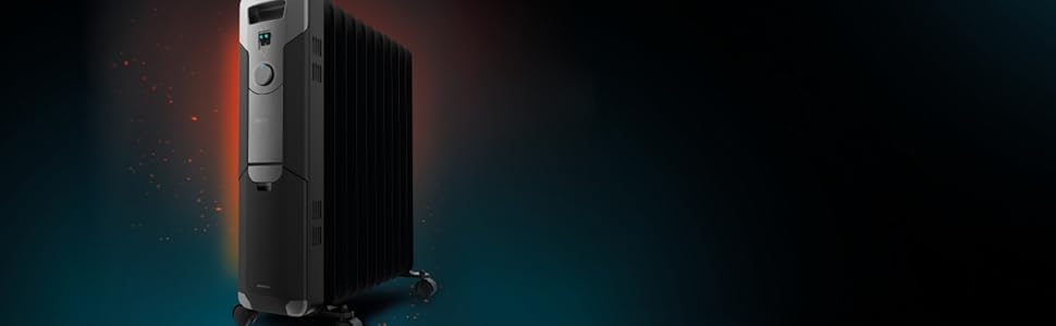 Масляний радіатор Cecotec ReadyWarm 11000 Space, 2500 Вт, 11 ребер обігріву, 3 режими, 25 м², білий (чорний)