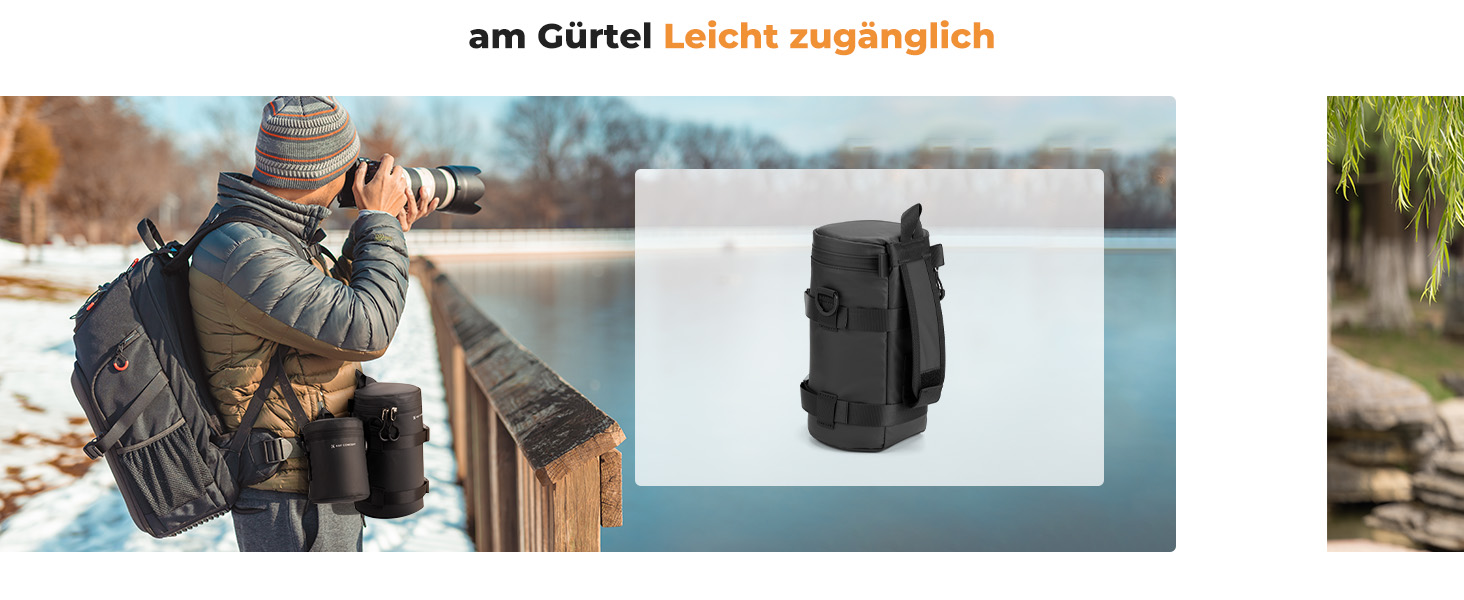 Чохол для об'єктива K&F Concept, водонепроникний, XL, для DSLR/SLR