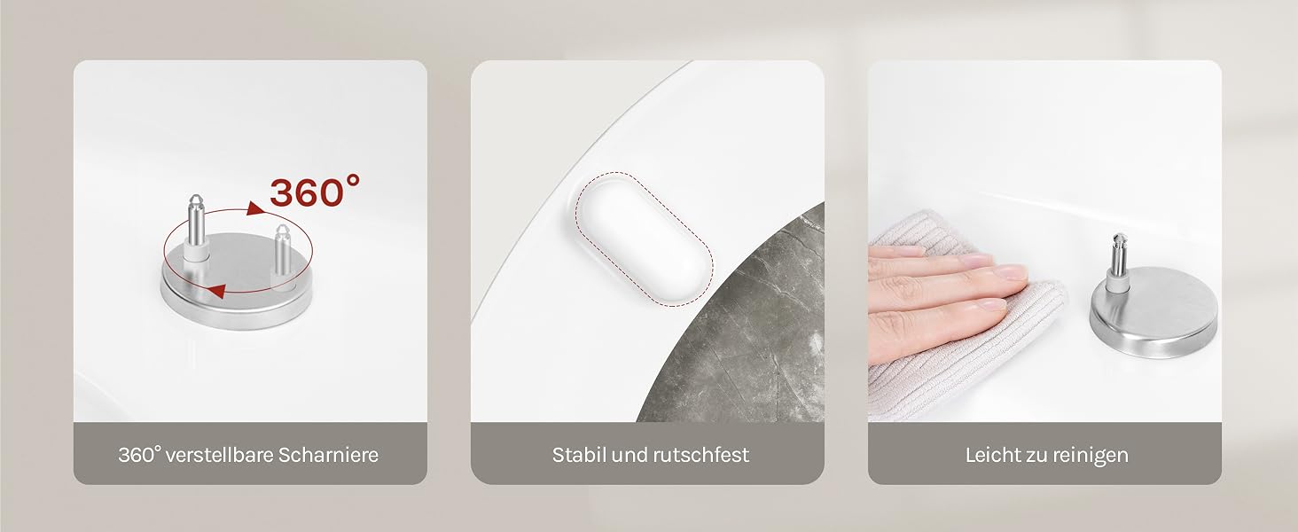 Кришка унітаза WOLTU з мікроліфтом (Softclose) та функцією швидкого зняття, овальна, Duroplast, колір сірий мармур