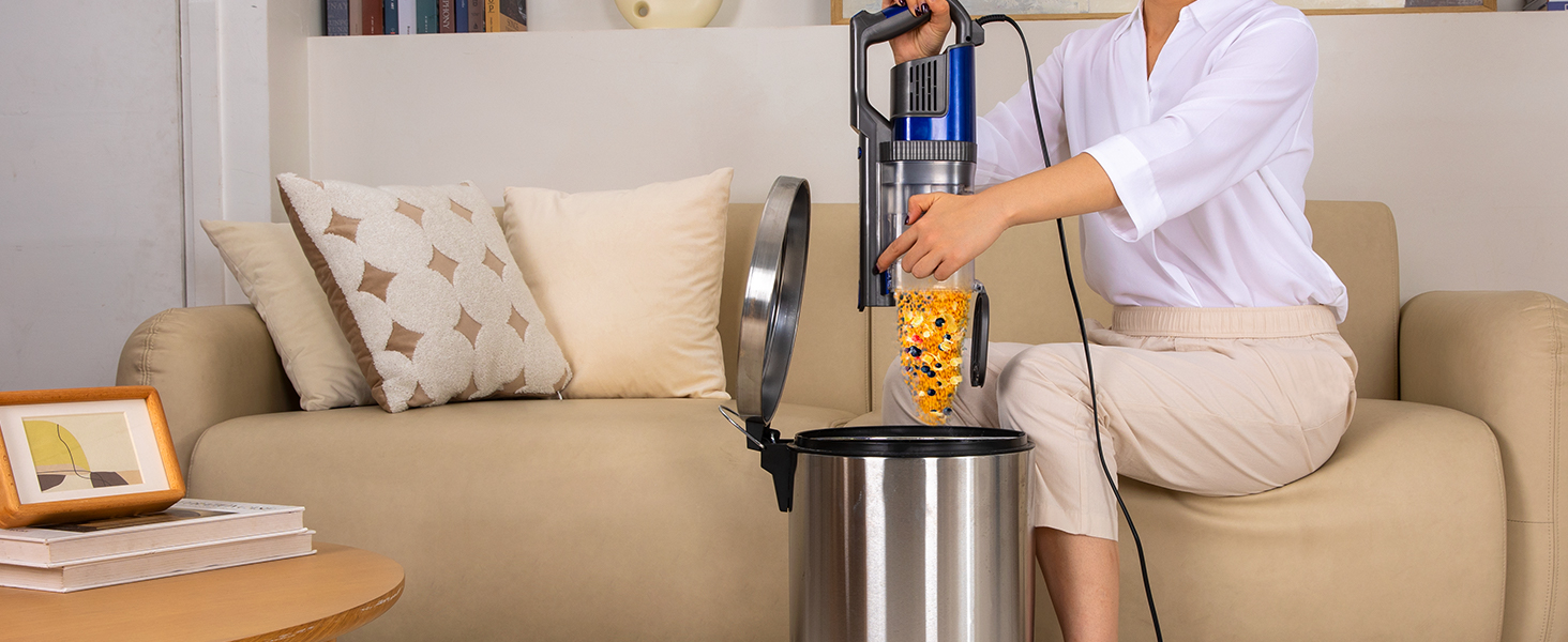 Потужний пилосос Con XL-606-60: 60KPa, 680W, 7м, контейнер 800мл, для твердих поверхонь, помаранчевий