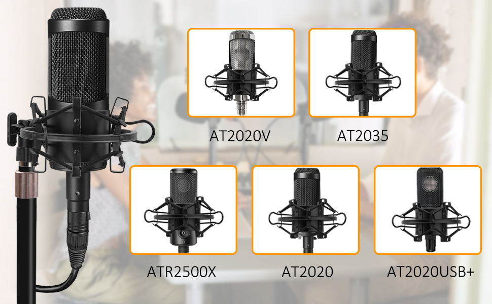 Підставка для мікрофона Audio Technica AT2020 з поп-фільтром та вітрозахистом (комплект)
