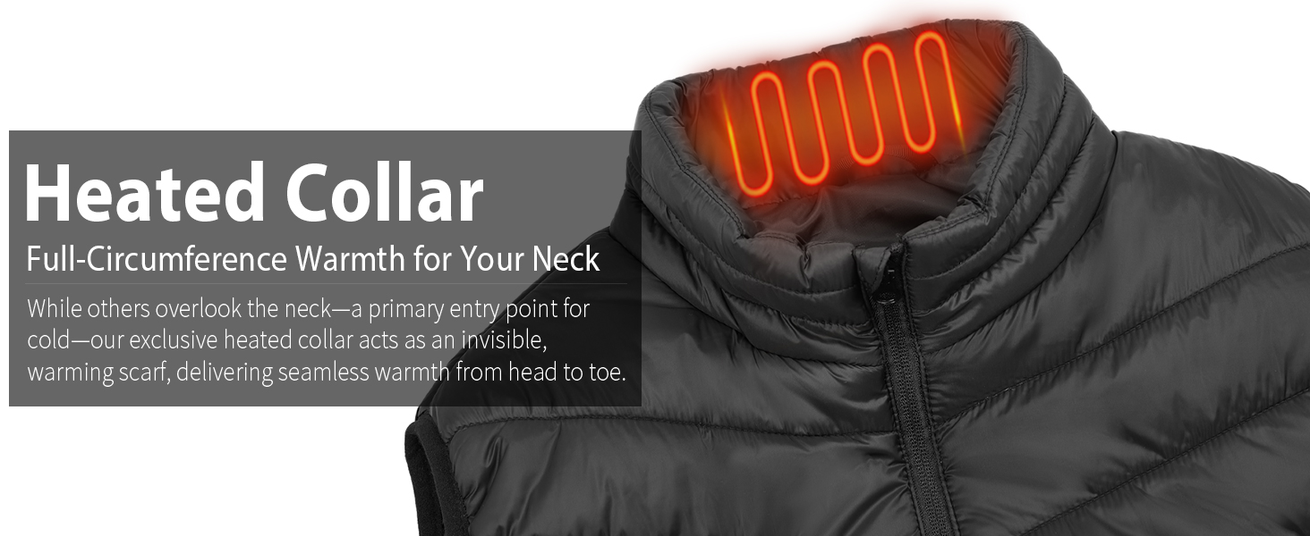 Обігріваюча жилетка для жінок та чоловіків з акумулятором 27000 mAh/7.4V, 17 зон обігріву, 3 режими температури, чорна, M-L