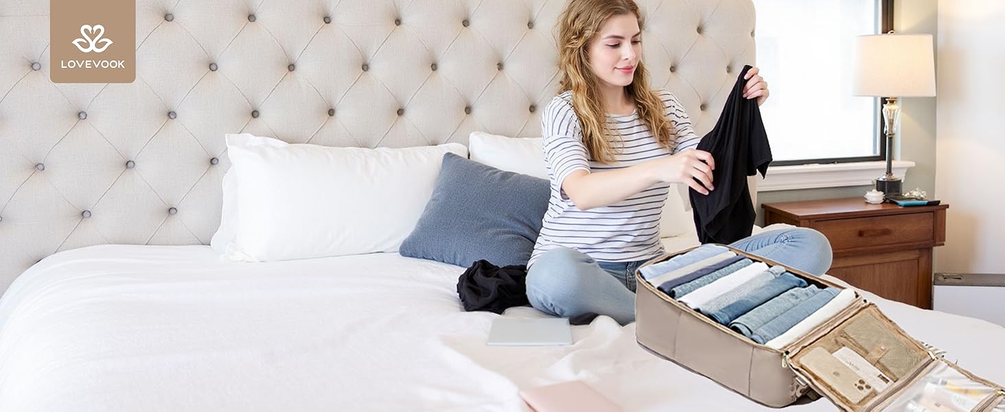 Рюкзак ручної поклажі LOVEVOOK 40x30x20, 24L для жінок, підходить для Ryanair, Eurowings, Wizz Air, Khaki Beige