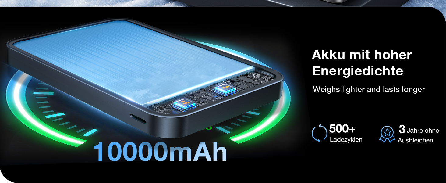 TORRAS MiniMag Qi2 Powerbank 10000mAh: магнітичний повербанк з підтримкою MagSafe, 30W USB-C, 15W бездротова зарядка для iPhone 12-17, AirPods, сірий титан