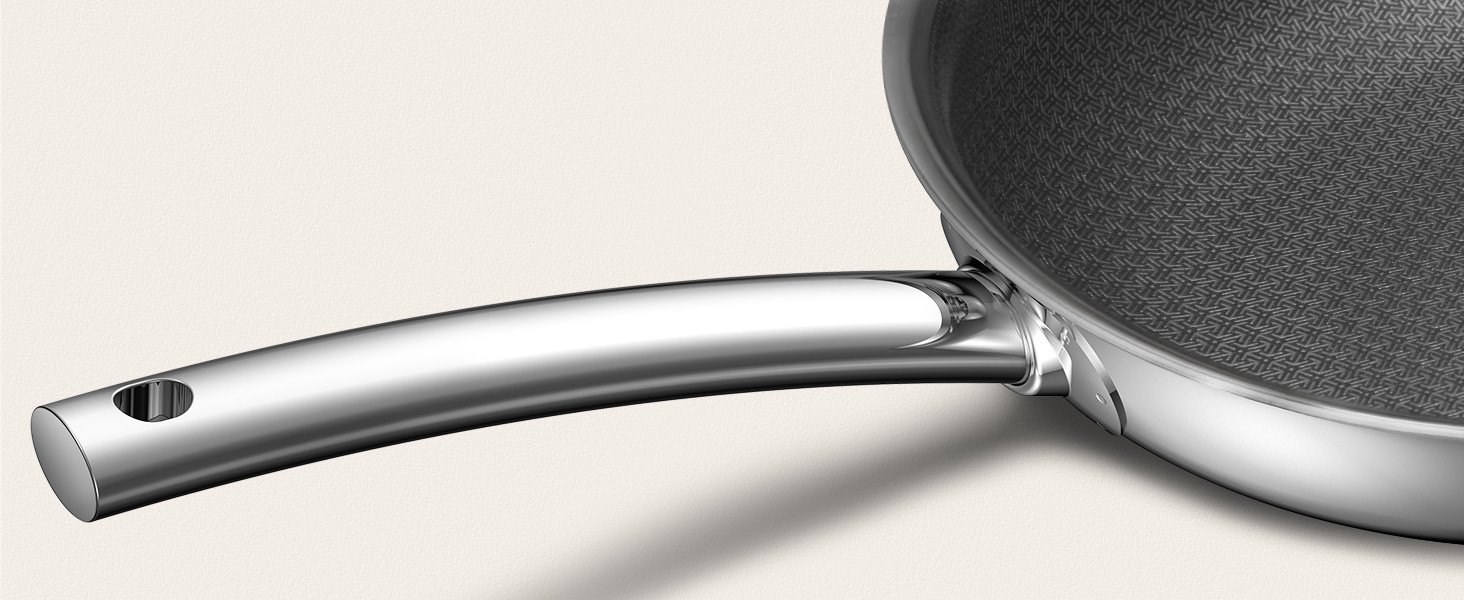 Сковорода BLAZANT індукційна 20/24/28 см, тришарова нержавіюча сталь, антипригарне покриття, набір, керамічна, з нержавіючою ручкою, без PFAS PFOA/PTFE, для духовки, підходить для індукційних плит