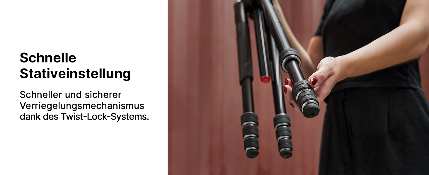 Штатив Manfrotto Befree GT XPRO з алюмінієвою ніжкою та кульковою головкою 496, Twist Lock, для DSLR та беззеркальних камер