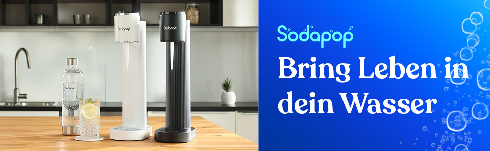 Водопровідний напій SodaPop Cooper чорний з PET-пляшкою, стильний та компактний (44,9 см)