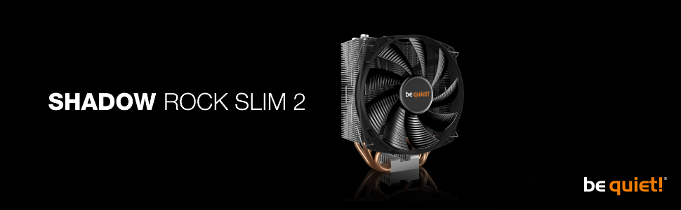be quiet! Shadow Rock Slim 2: Кулер для CPU, 160W TDP, 135mm вентилятор, HDT, 4x Heatpipe, Slim Design