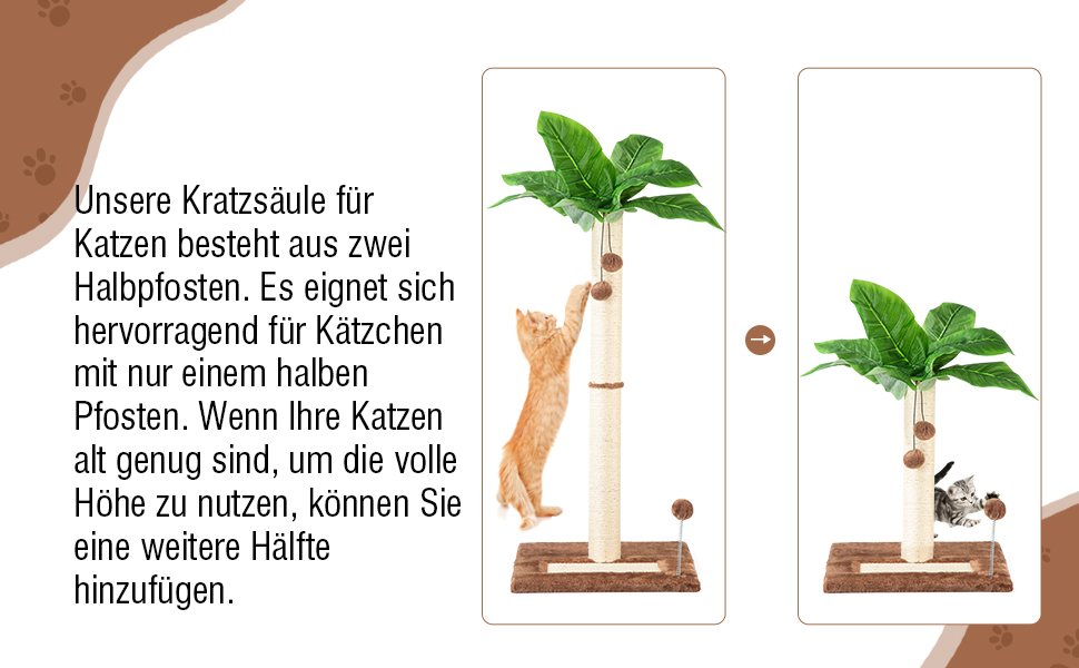 Котячий кігтетоп Leisuremix XXL, 80 см, зелений, сучасний дизайн, для великих котів