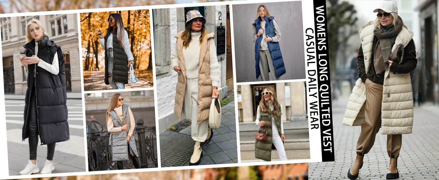 Жіноча/Чоловіча тепла стьобана жилетка Vancavoo з капюшоном, зимова жилетка, легка, чорна