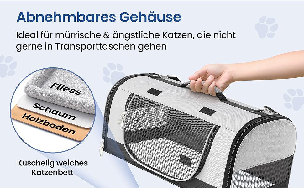 Транспортна сумка Smart-Planet® для котів та собак до 8 кг, 50x30x30 см, знімний піддон, зручний ремінь для перенесення