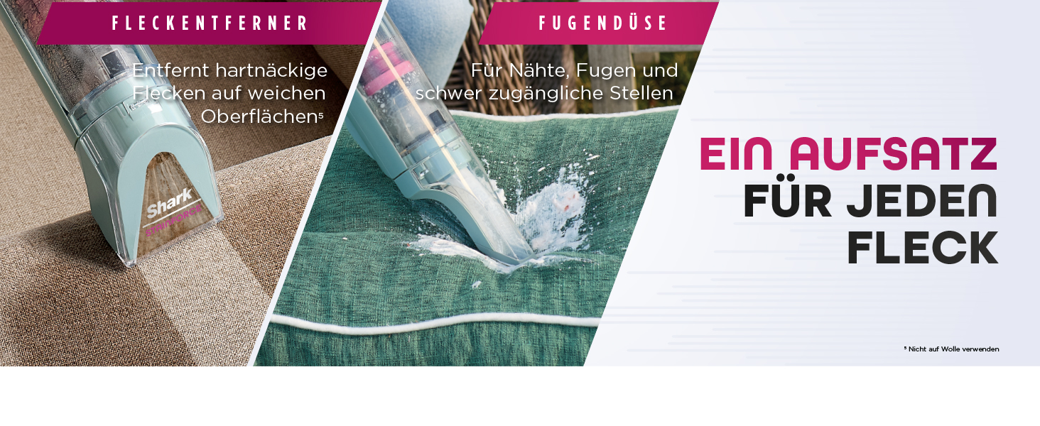 Shark StainForce: портативний бездротовий видалення плям та запахів для килимів та меблів (HX100EUCP)