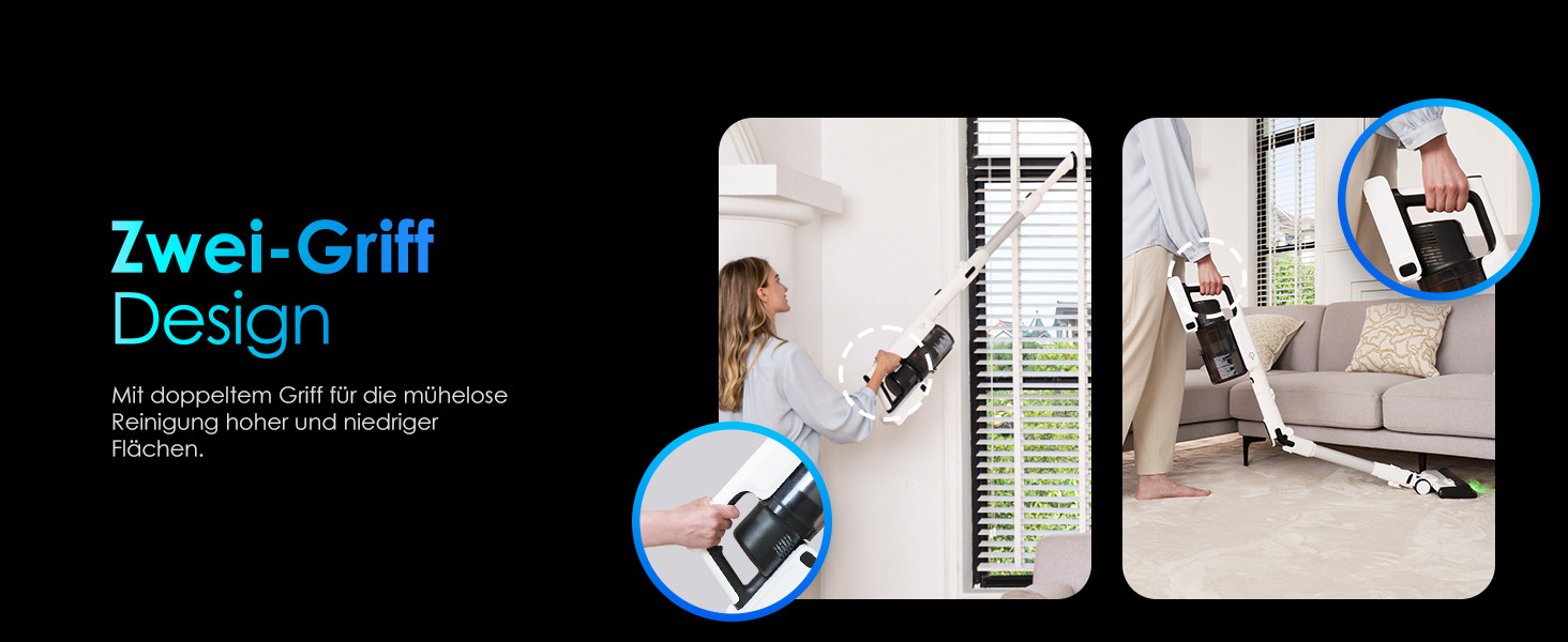 Бездротовий пилосос Tineco PURE ONE A50S Plus: потужний акумуляторний вертикальний пилосос з контейнером 1 л та турбощіткою ZeroTangle для видалення шерсті тварин. Ідеально підходить для твердих підлог.