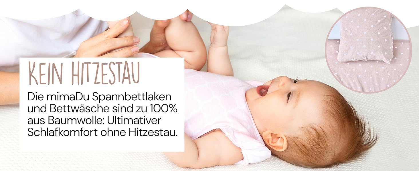 Набір постільної білизни для малюків з органічної бавовни GOTS (Oeko-Tex100), 100 x 135 см - комплект постільної білизни для дитячого ліжечка з наволочкою та ковдрою для хлопчиків та дівчаток (Пудрово-рожевий, 100x135 см + 40x60 см)