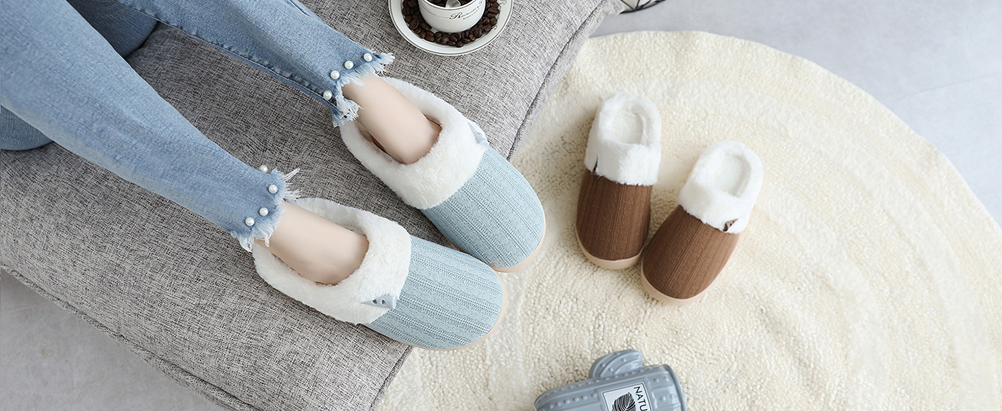 Домашні тапочки NineCiFun для жінок, зимові, теплі, зручні, з м'якої піни пам'яті, з антиковзким покриттям, рожеві, 40/41 EU