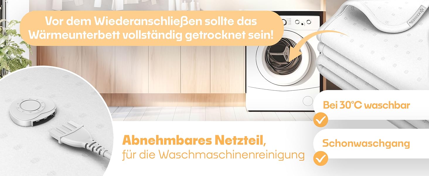 Електрична ковдра KESSER® 150x80 см з автовимкненням та пультом керування | 3 температурні режими | Підігрівальна ковдра для ліжка, матрац, тепла біла ковдра без візерунку