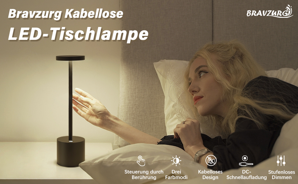 LED акумуляторна настільна лампа бездротова, 5000mAh, USB-зарядка, регулювання яскравості, 3 режими кольору, для дому та відпочинку на свіжому повітрі – срібна