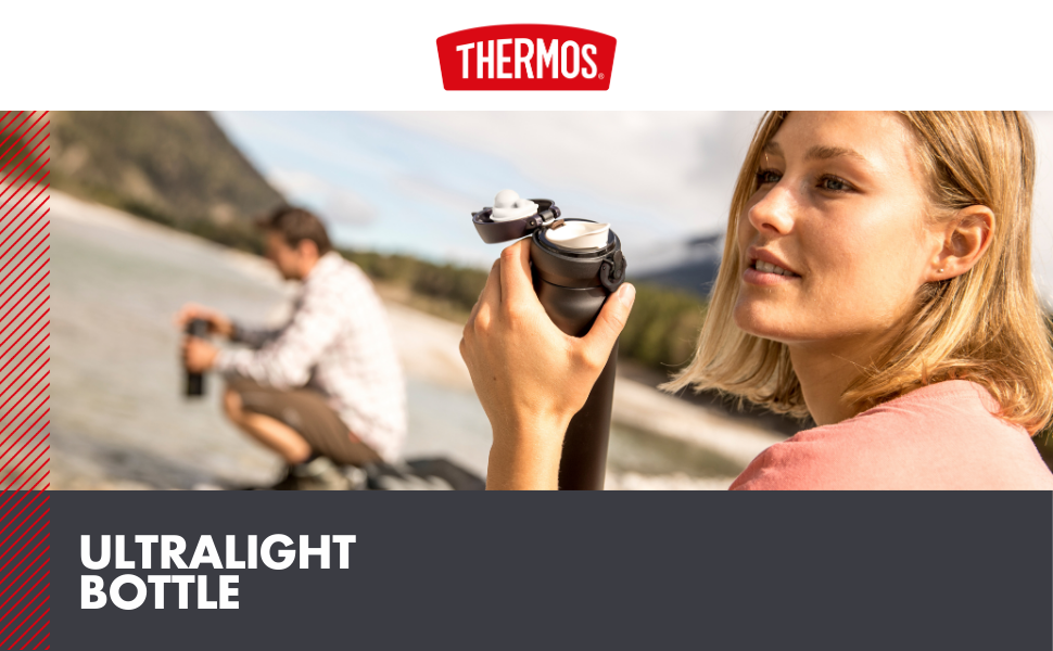 Термос Thermos Ultralight 0,5 л, Soft Mint Mat: нержавіюча сталь, 10 год гаряче / 20 год холодне, герметичний, для води, чаю