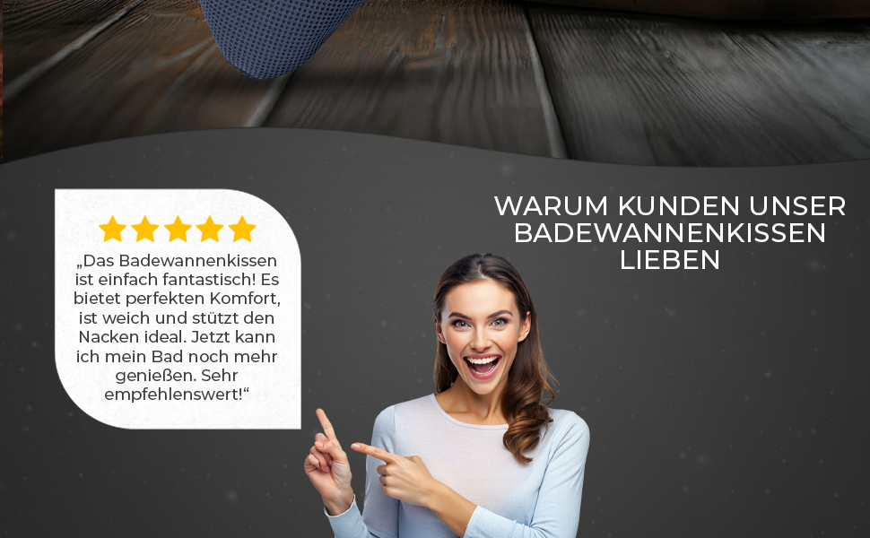 Подушка для ванни з сіткою для прання - Максимальний комфорт та розслаблення з технологією Air Mesh. Подушка для ванни з 4 міцними присосками. Підтримка шиї та голови (Темно-синій)