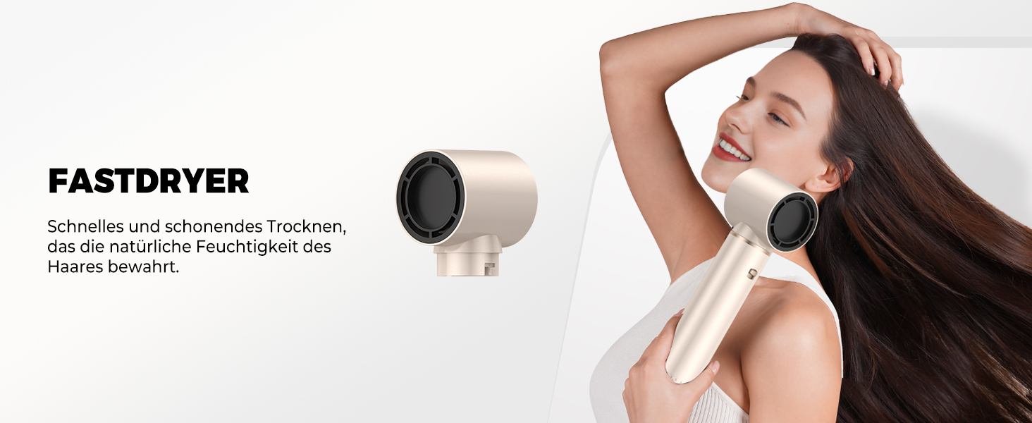 OKWRAP Haarstyler 5-в-1: Airbrush, фен, плойка, браш для волосся. Набір для укладки, випрямлення, створення об'єму та локонів. Золотий/Срібний колір