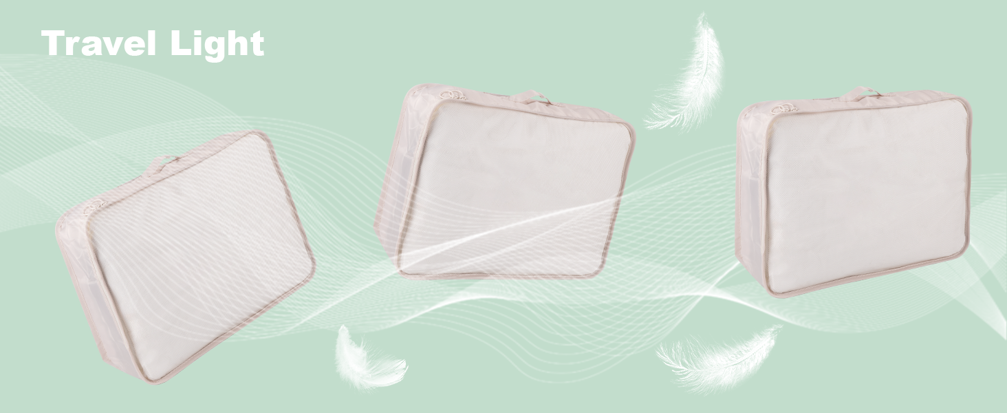 Органайзер для валізи BillyBath: Набір для подорожей (8 шт., A-beige)