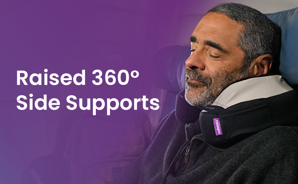 Подушка для шиї Cabeau Evolution TNE S3 Reisekissen - Memory Foam для подорожей, офісу та ігор (Vegas) з фіксатором