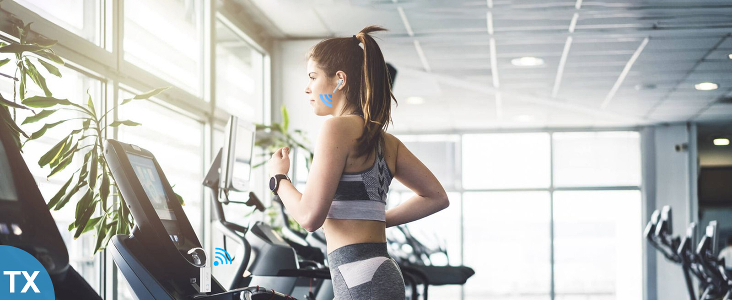 1Mii Bluetooth 5.3 адаптер для телевізора та навушників: 2-в-1 передавач/приймач, aptX-Adaptive, HD аудіо, 3.5mm jack