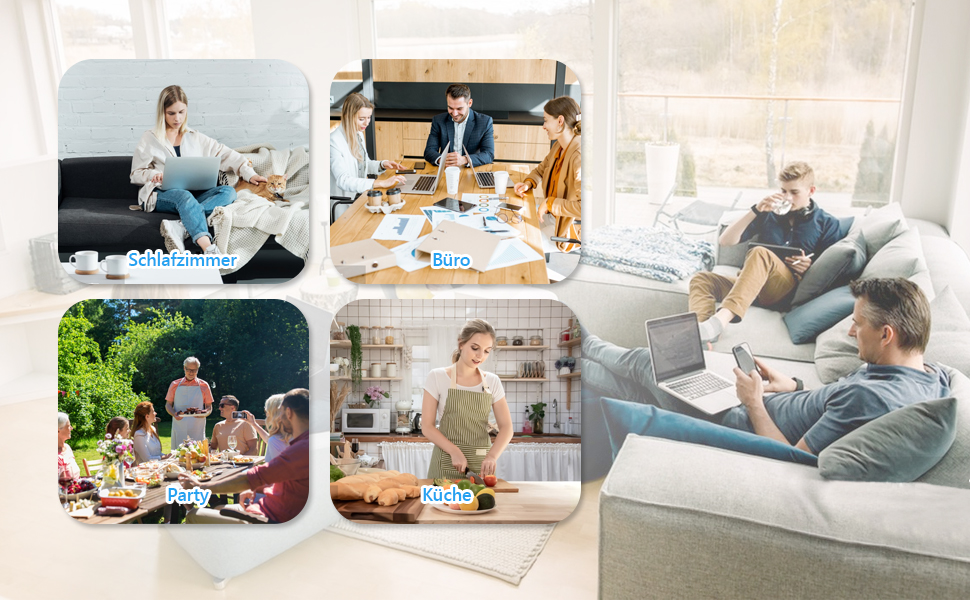 Многорозетка IECOPOWER з USB (PD 20W), захистом від перенапруги, 4000W/16A, 1050 Дж, 2 м, з вимикачем, чорна