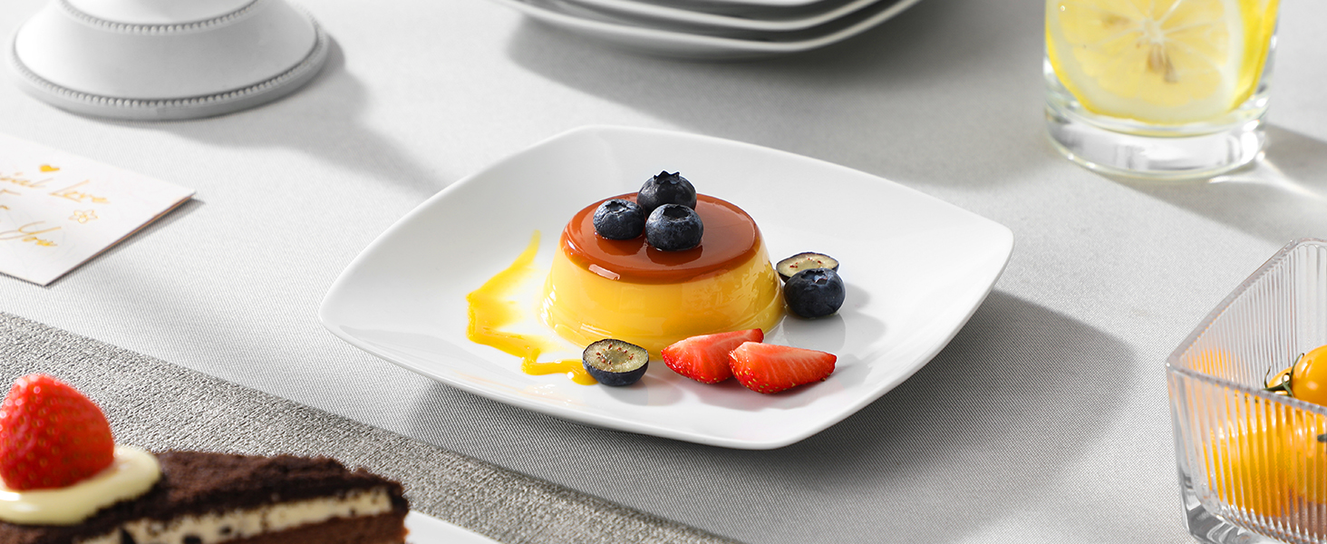 MALACASA Серія Julia, Набір посуду Teller Set 12 осіб, Сучасний KLEIN, 36-ти частинний сервіз з порцеляни, 12 тарілок для їжі, 12 десертних тарілок, 12 супових тарілок сіро-білий, 36 частин