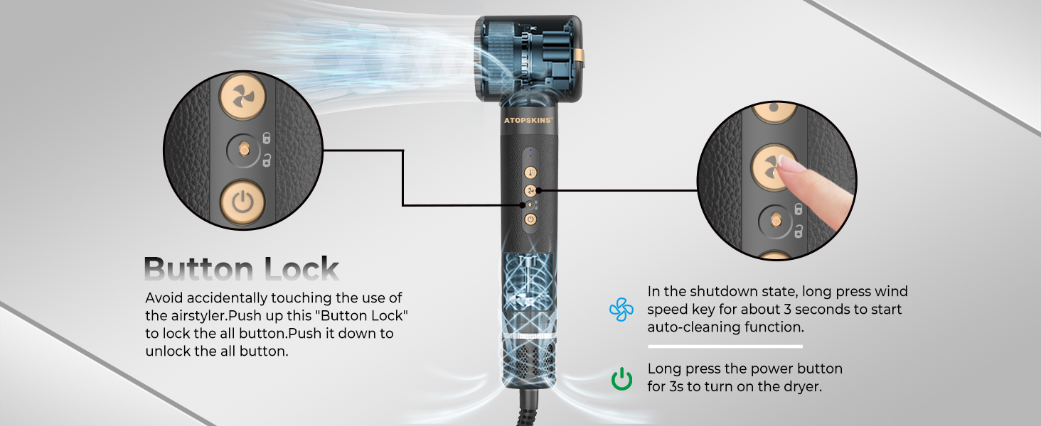 Мультистайлер Airstyler Pro 7-в-1: Фен, дифузор, локони, термощітка, випрямляч, чорний