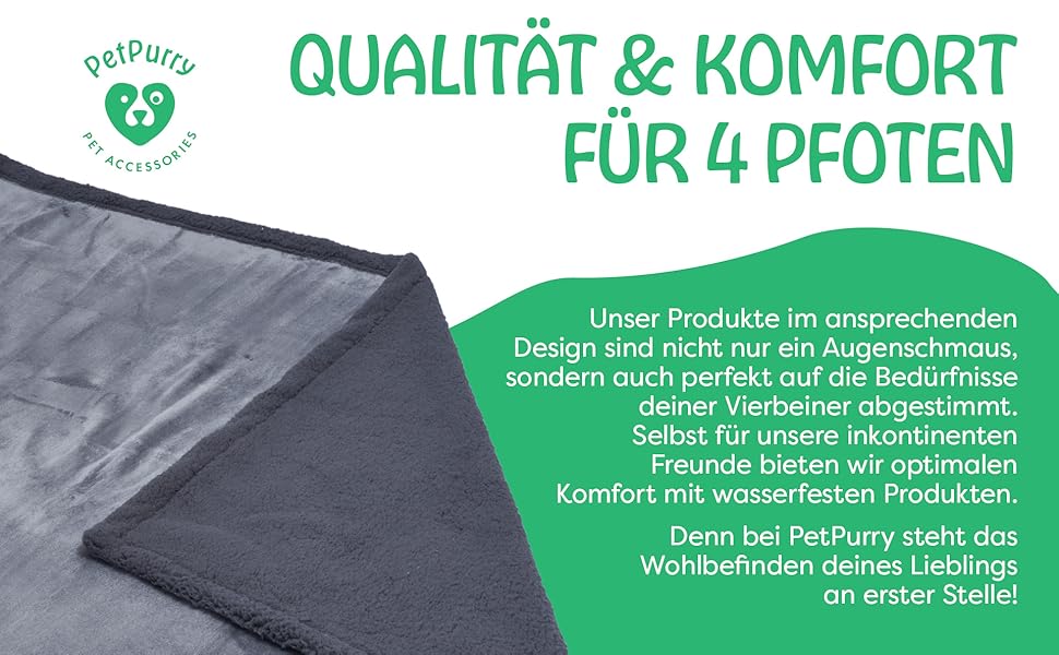 Водонепроникний килимок для собак Petpurry® 127x152 см (XL, сірий) - М'який, миючий, для дивана