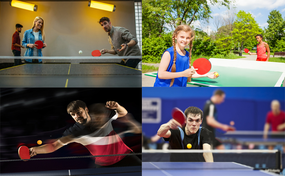 Набір для настільного тенісу Symagalbst 6-в-1: 2 ракетки, 3 м'ячі, чохол. Ідеально для початківців та професіоналів