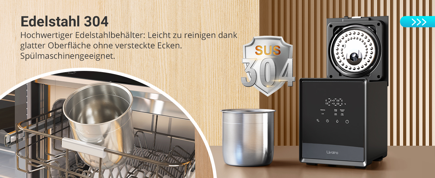 Зволожувач повітря для спальні та вітальні з верхнім заповненням, 3L, нержавіюча сталь, теплий туман, знищує 99,97% бактерій, з режимом сну, білий (чорний)