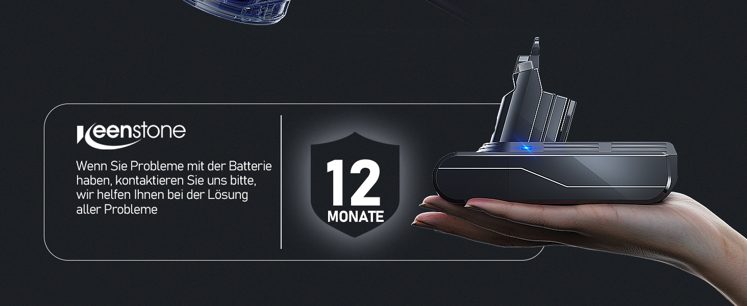 Акумулятор Keenstone 6500mAh 25.2V для пилососів Dyson V10 Animal, Absolute, Motörhead, Fluffy, Total Clean, SV12 (замінник V6 6.5Ah)
