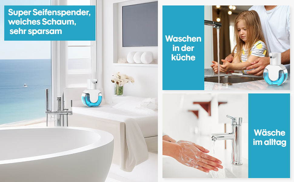 Автоматичний диспенсер для мила на батарейках, USB, безконтактний, настінний, 420 мл