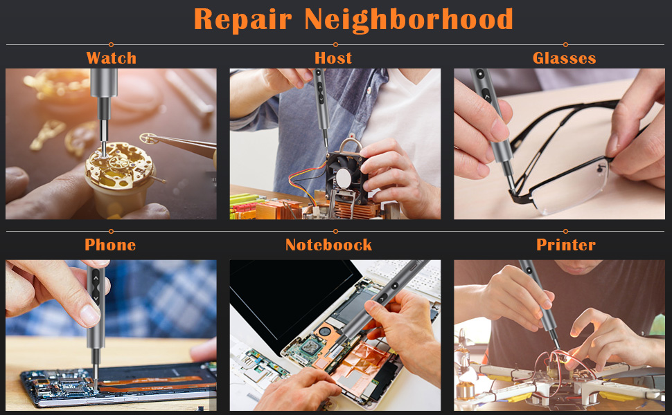 Набір прецизійних викруток SOONAN 62 в 1 з LED-підсвічуванням та міні-дриллю для ремонту електроніки, годинників, дронів, PC, MacBoo