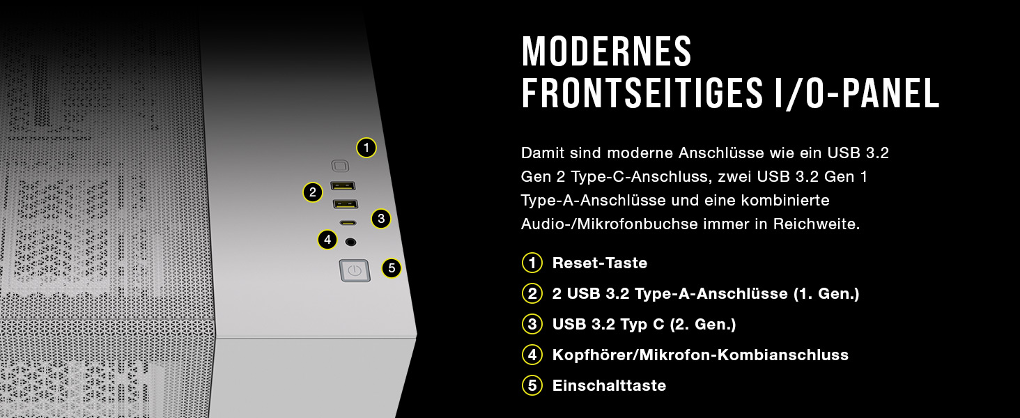 Корпус для ПК CORSAIR 2500D Airflow mATX: Чорний, 2-камерний, для водяного охолодження, сумісний з материнськими платами з реверсивним підключенням