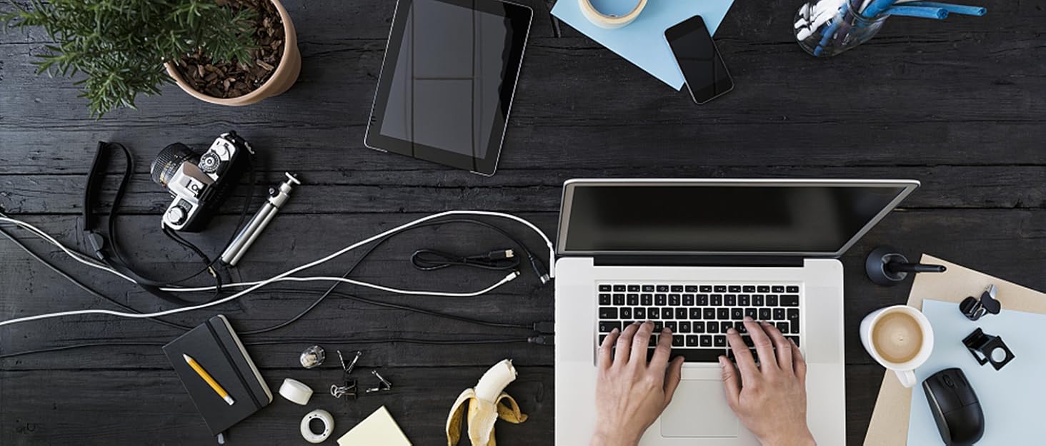 Водонепроникна сумка-органайзер для кабелів та електроніки Ruyosn. Двошарова сумка для кабелів, power bank, жорсткого диска. Синій колір, один розмір.