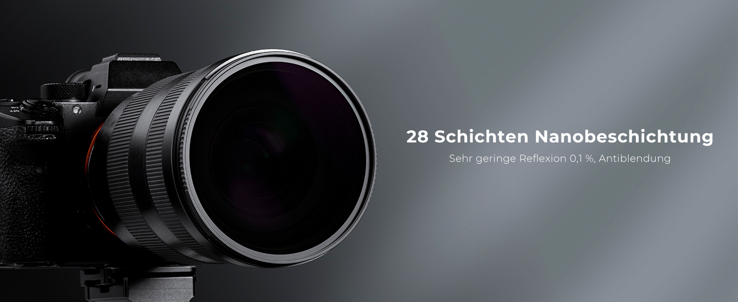 Фільтр ND K&F CONCEPT Nano-X Serie 95mm ND100000 - 16.6 ступенів затемнення