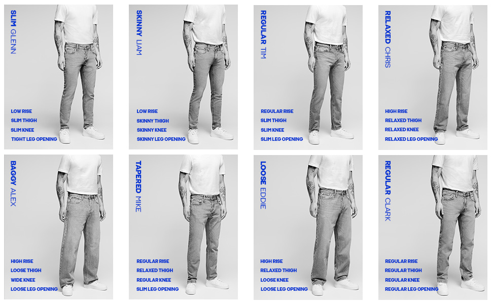 Джинси чоловічі JACK & JONES Slim Fit JJIGLENN сині, 32W/32L, денім