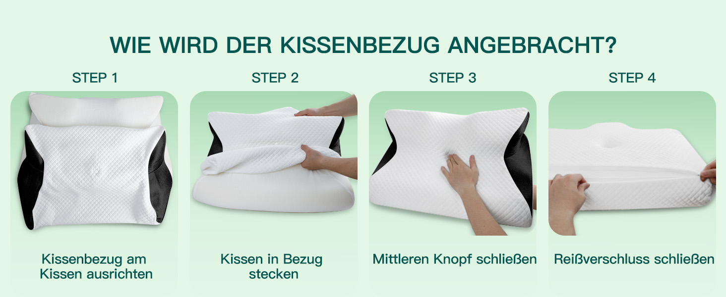 Подушка для шиї та頸ного відділу 2 в 1 з ефектом пам'яті (Memory Foam), чорна, 60x40x12/14 см