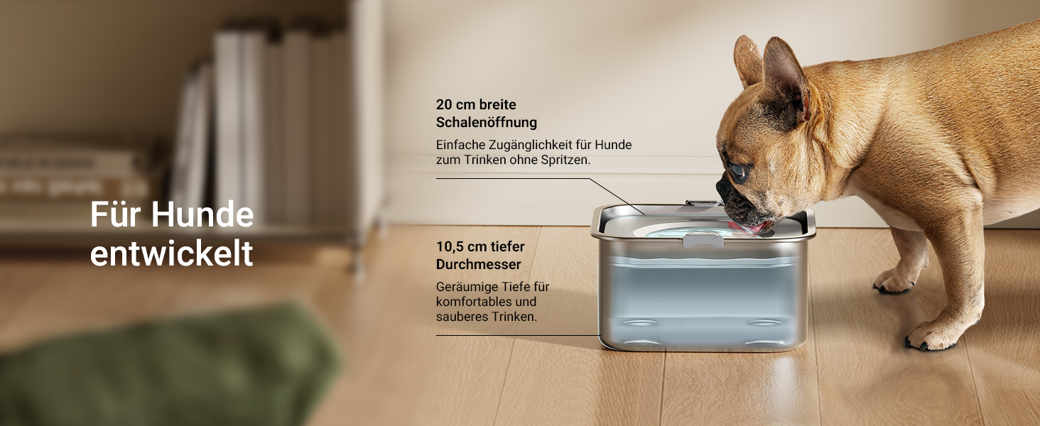 Миска для собак DownyPaws 3L з нержавіючої сталі, анти-розбризкування, чорна, для дому та вулиці