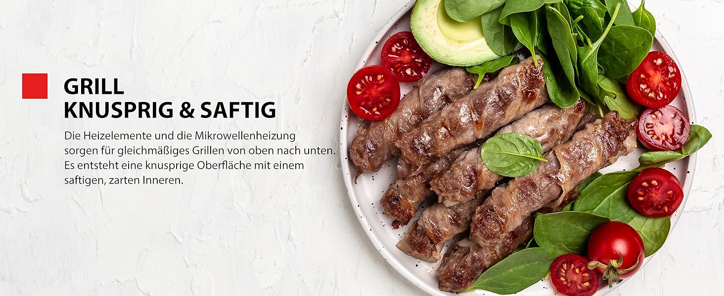 Мікрохвильова піч Toshiba MW3-AG25PFI(MG) з грилем та функцією духовки - 25L, 900W Inverter, 1100W Grill, вбудована, цифрова, 57dB, Chef-Abtauung, сірий колір Morandi, 25L, гриль, інвертор