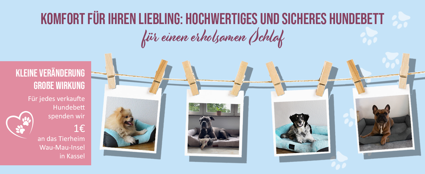 Крісло-ліжко для собак - м'яке ліжко-кошик з високим бортиком, 40x50 см, бежеве