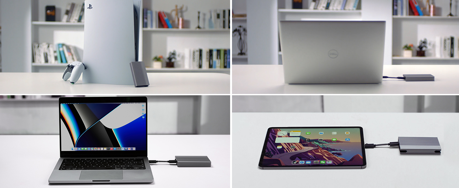 Корпус для SSD ZIKE 40Gbps M.2 NVMe з USB4.0 (до 3811MB/s), Thunderbolt4, сумісний з M.2 2280, USB3.2, PCI-E Gen 4x4