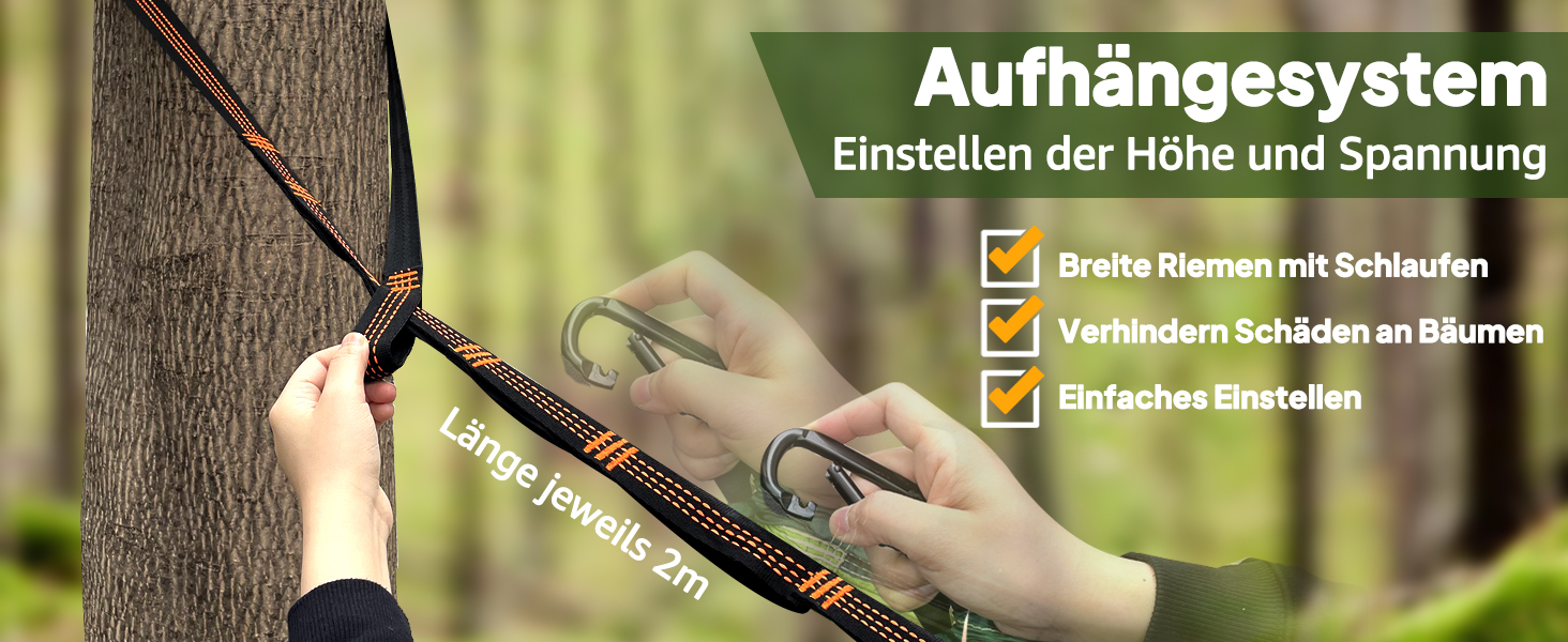 Гамак-москітна сітка NATUREFUN, 300 кг, 275x140 см, армійний зелений