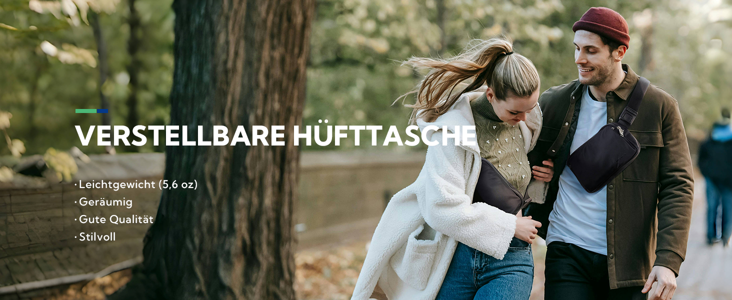 WATERFLY Поясна сумка на пояс для чоловіків та жінок: Стильна нагрудна сумка для спорту та моди, через плече, водонепроникна, маленька сумка на стегно для активного відпочинку, подорожей, походу, фестивалю, чорна