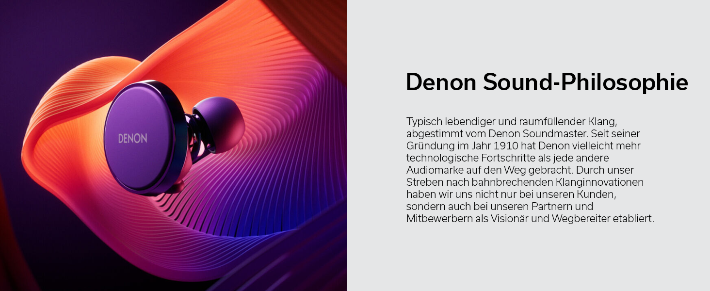 Навушники бездротові Denon PerL Pro Premium чорні з шумозаглушенням та адаптивним звуком Masimo